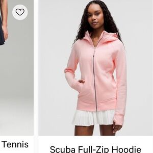 Lululemon Scuba Full Zip Hoodie in Strawberry Milkshake Size 8
